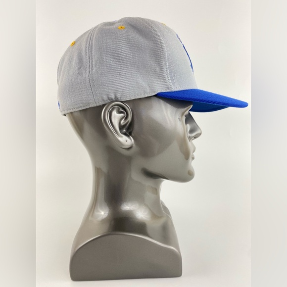 Mitchell & Ness Golden State Warriors Fitted Hat, Blue & Gray, Size 7-1/8 - Picture 7 of 10